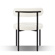 Amia Fabric Dining Chair Set of 2 – Black & White