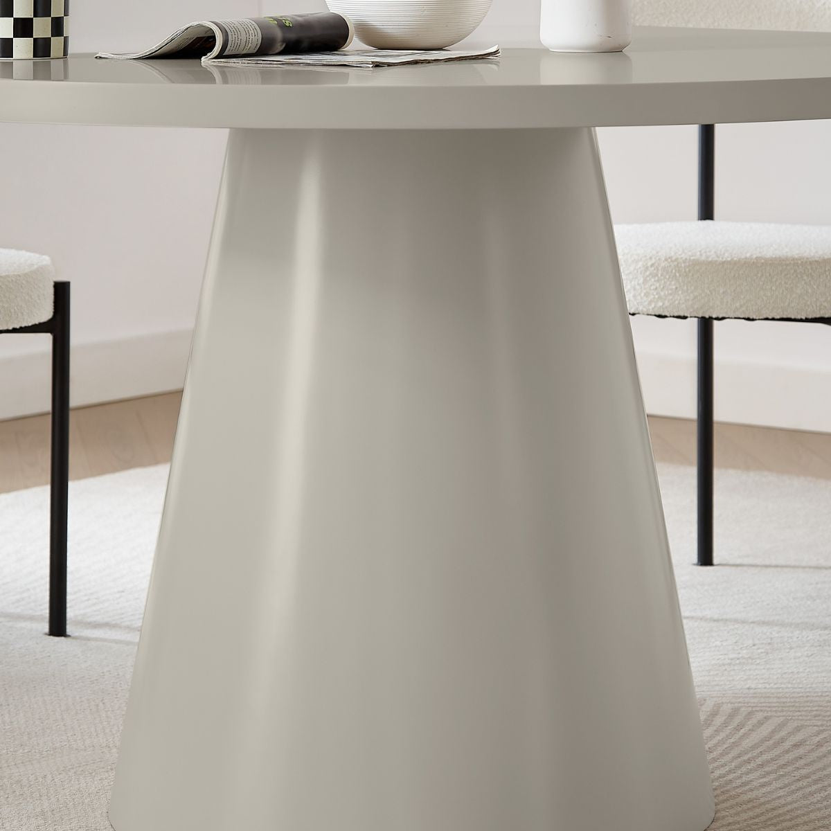 Asher Dining Table – Light Grey