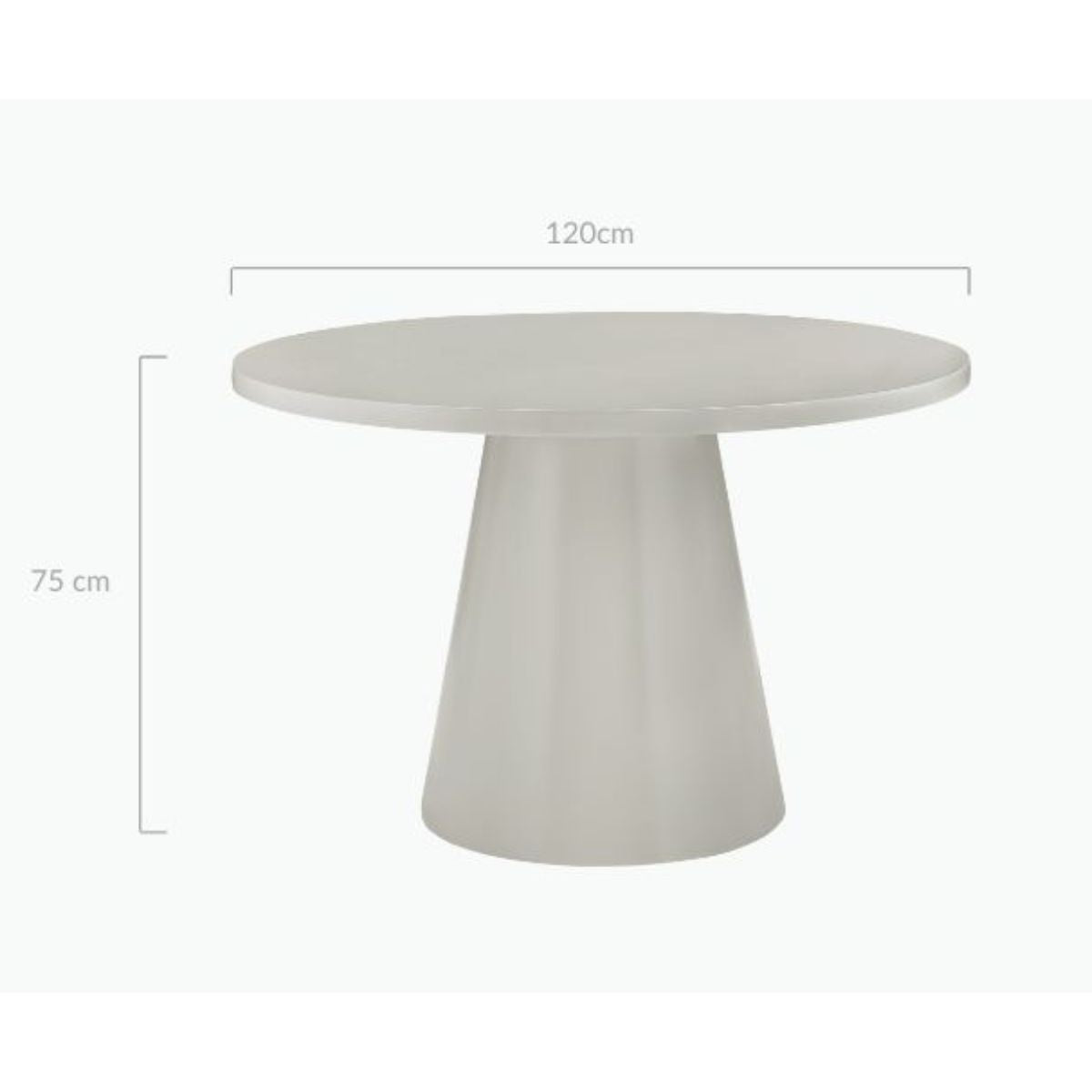 Asher Dining Table – Light Grey