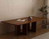 Oak Melamine Dining Table 6 Seater