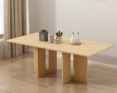 Walnut Melamine Dining Table 8 Seater