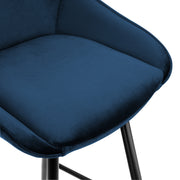 Zappa Velvet Bar Stool Set of 2