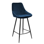 Zappa Velvet Bar Stool Set of 2