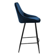Zappa Velvet Bar Stool Set of 2