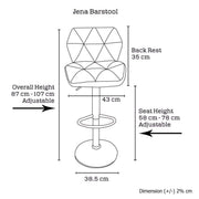 2 X Jena Barstools - BSR