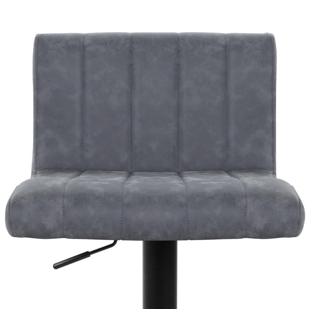 Set of 2 Kitchen Bar Stools Swivel Vintage Bar Stool PU Leather Gas Lift Chairs - BSR