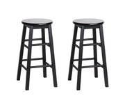 Andora Wooden Bar Stool Set of 2 – Black