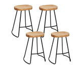 Set of 4 Vintage Tractor Bar Stools Retro Bar Stool Industrial Chairs 65cm
