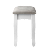 Avalon Velvet Vanity Stool – Grey