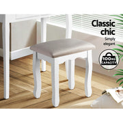 Avalon Velvet Vanity Stool – Grey