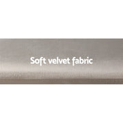 Avalon Velvet Vanity Stool – Grey
