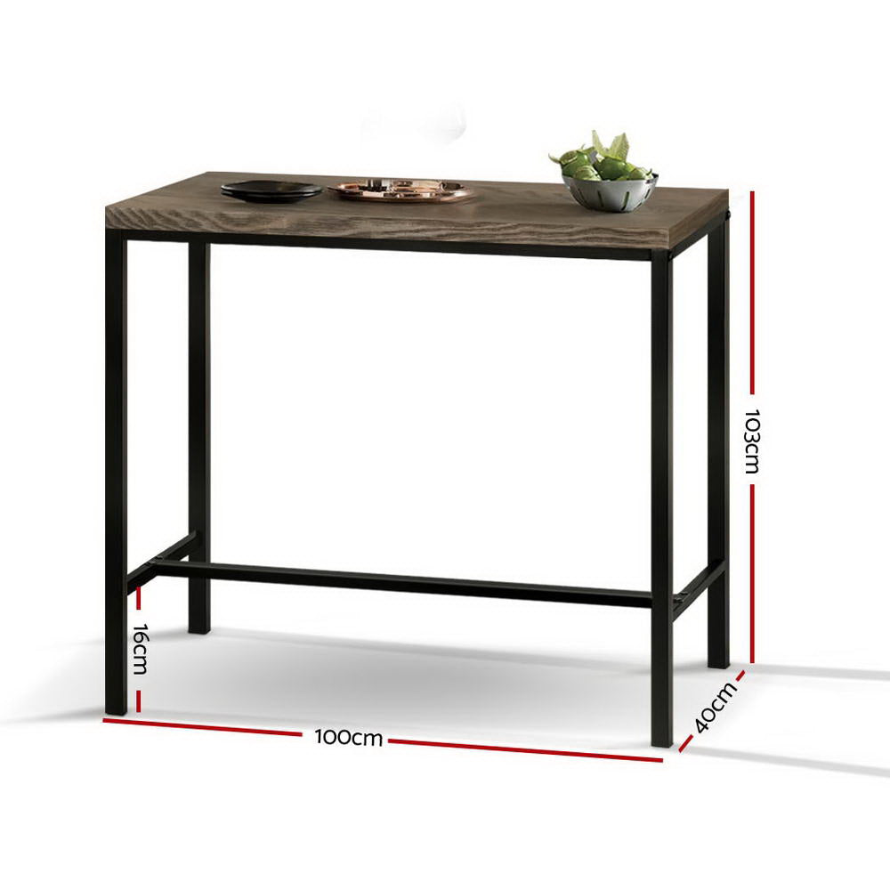 Aspen Bar Table & Stool Set – Brown