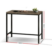 Aspen Bar Table & Stool Set – Brown