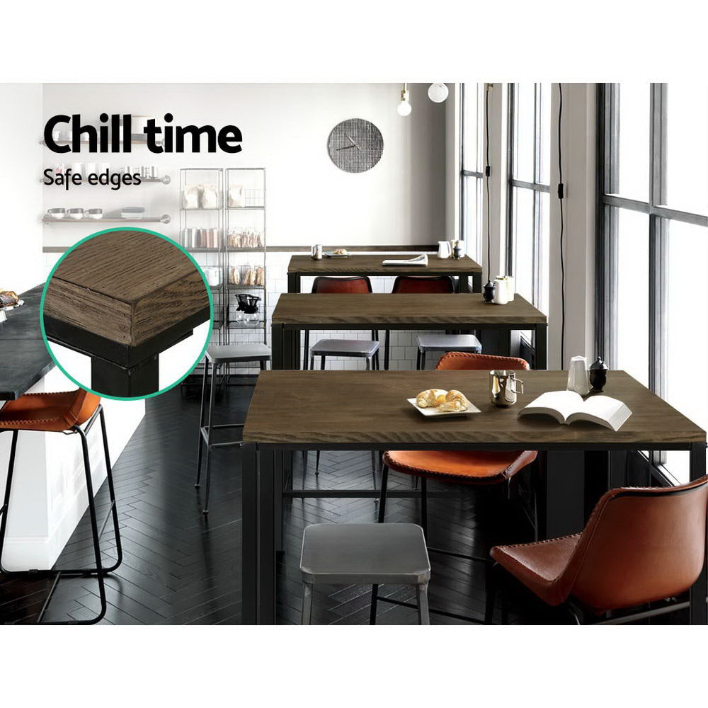 Aspen Bar Table & Stool Set – Brown