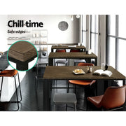 Aspen Bar Table & Stool Set – Brown