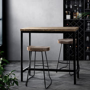 Aspen Bar Table & Stool Set – Brown