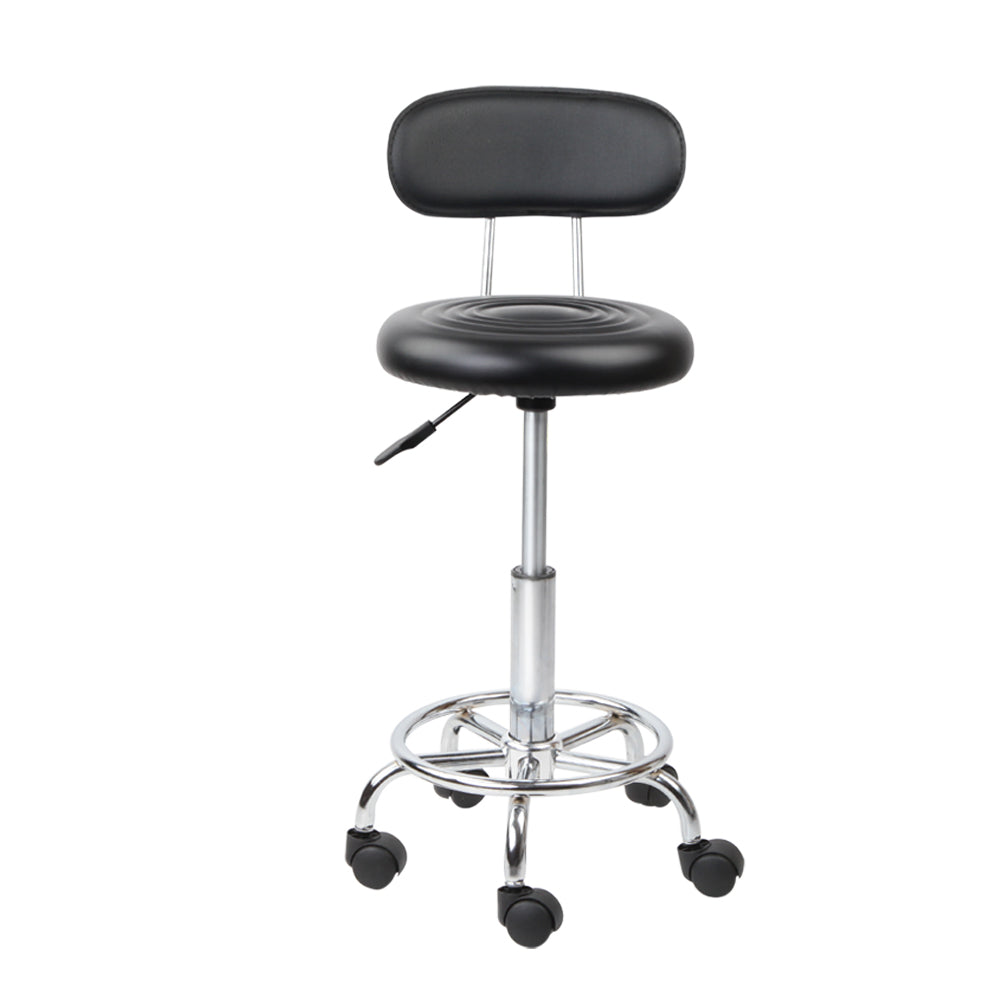 Blake PU Leather Vanity Stool Set of 2 – Black
