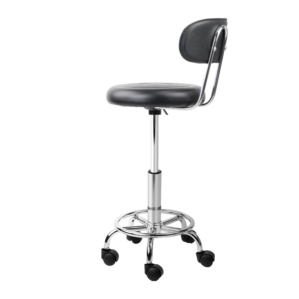 Blake PU Leather Vanity Stool Set of 2 – Black