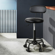 Brentwood PU Leather Vanity Stool Set of 2 – Black