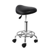 Blythe PU Leather Gas-Lift Swivel Bar Stool – Black