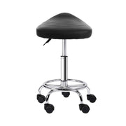Blythe PU Leather Gas-Lift Swivel Bar Stool – Black