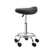 Blythe PU Leather Gas-Lift Swivel Bar Stool Set of 2 – Black