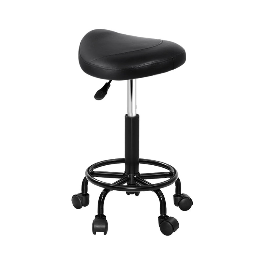 Berkley PU Leather Vanity Stool – Black