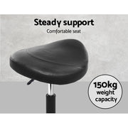 Berkley PU Leather Vanity Stool – Black