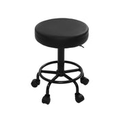 Bailey PU Leather Gas-Lift Swivel Bar Stool – Black