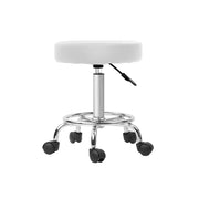 Bardon PU Leather Gas-Lift Swivel Bar Stool Set of 2 – White