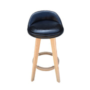Phoenix Fabric Swivel Bar Stool – Black