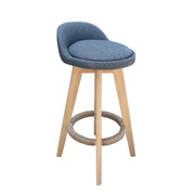 Phoenix Fabric Swivel Bar Stool – Grey