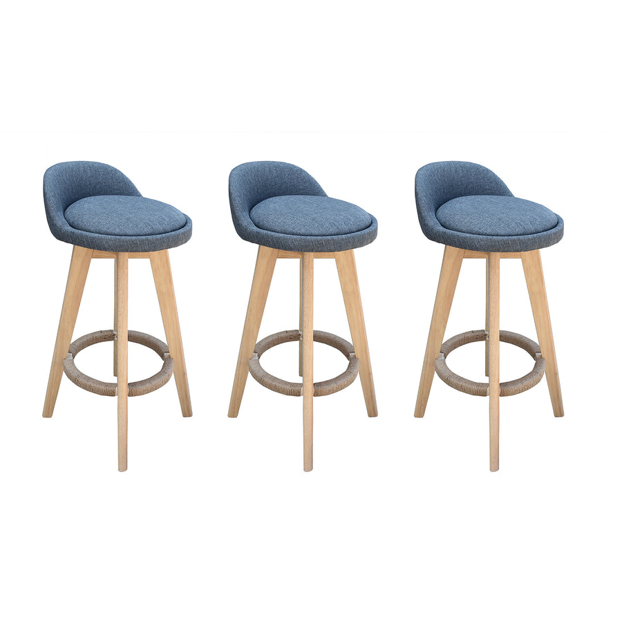 Phoenix Fabric Swivel Bar Stool – Grey