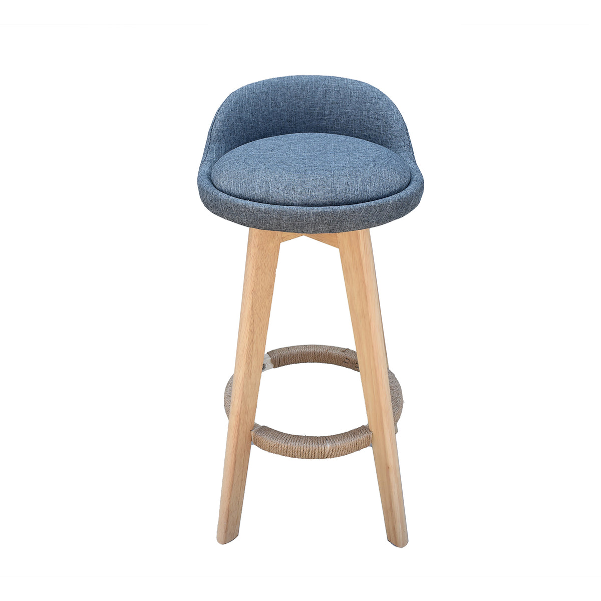 Phoenix Fabric Swivel Bar Stool – Grey