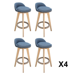 Milano Decor Phoenix Barstool Grey Chairs Kitchen Dining Chair Bar Stool - Four Pack - Grey