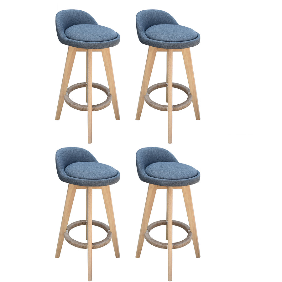 Phoenix Fabric Swivel Bar Stool – Grey