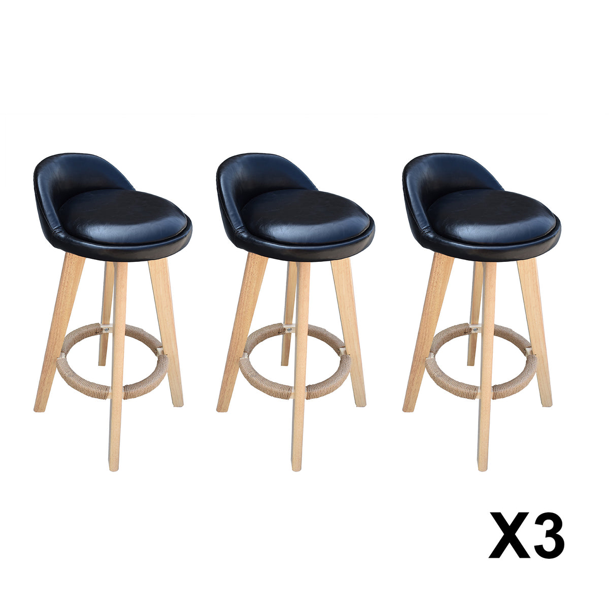 Phoenix Fabric Swivel Bar Stool – Cream