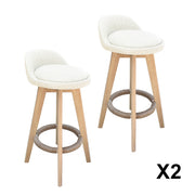 Phoenix Fabric Swivel Bar Stool – Cream