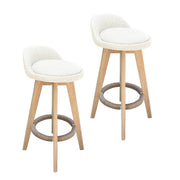 Phoenix Fabric Swivel Bar Stool – Cream