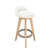 Phoenix Fabric Swivel Bar Stool – Cream