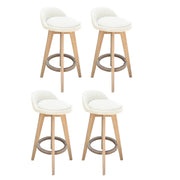 Phoenix Fabric Swivel Bar Stool – Cream