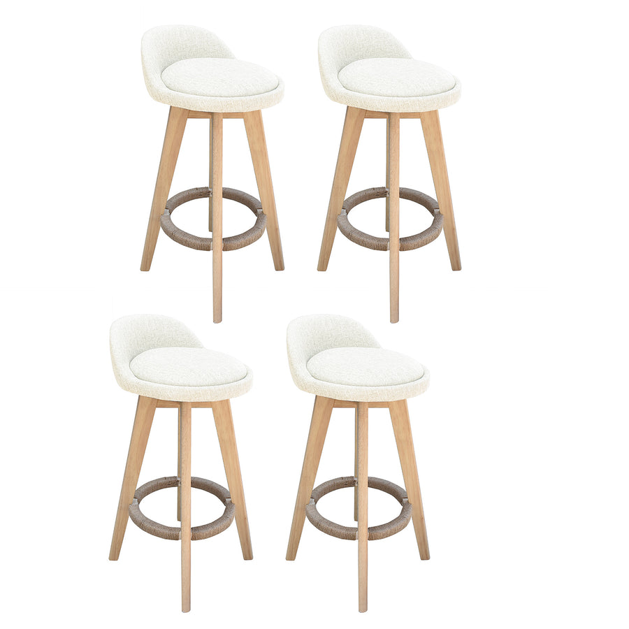 Phoenix Fabric Swivel Bar Stool – Cream