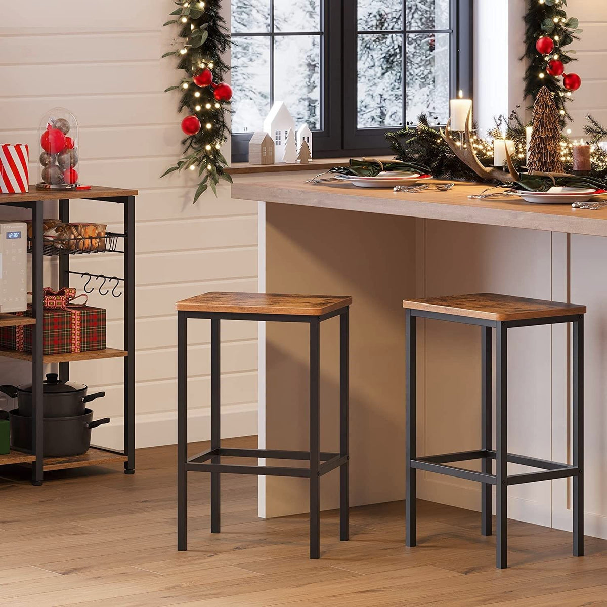 Asher Bar Stool – Brown