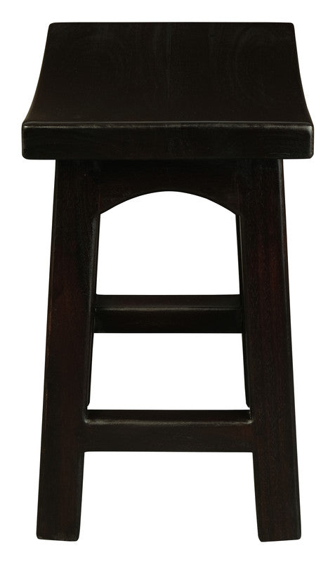 Tokyo Wooden Bar Stool – Chocolate, 48 cm High
