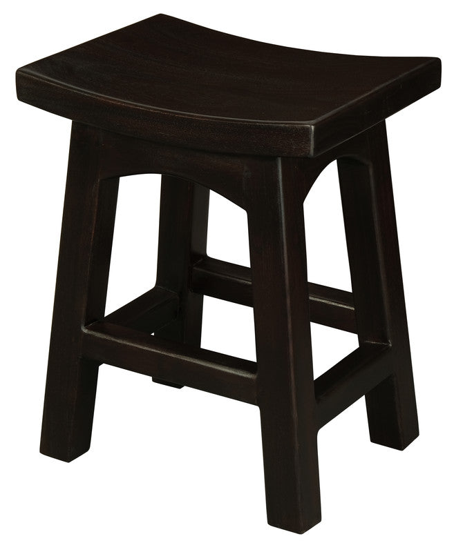 Tokyo Wooden Bar Stool – Chocolate, 48 cm High