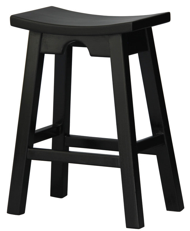 Briar Wooden Bar Stool – Black