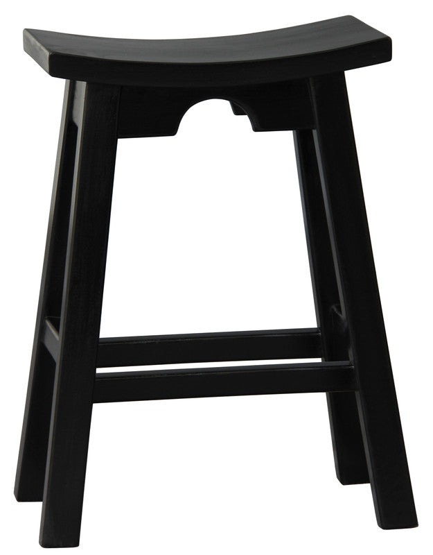 Briar Wooden Bar Stool – Black