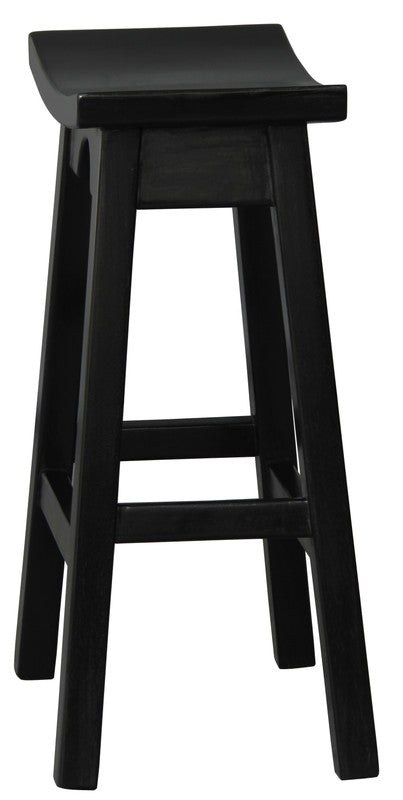 Briar Wooden Bar Stool – Black