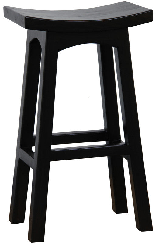Tokyo Wooden Backless Kitchen Bar Stool – Chocolate