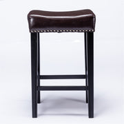 Cambridge Adjustable Backless Kitchen Bar Stool Set of 2 – Brown